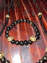 Load image into Gallery viewer, Lioness Black Neck &amp; Wrist Ornament Set