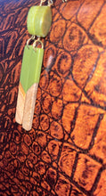 Load image into Gallery viewer, Sage &amp; Wood Earrings