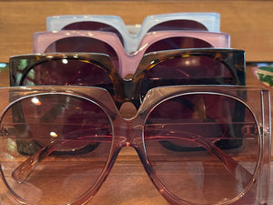 Oversized square Circle Pastel Sunglasses