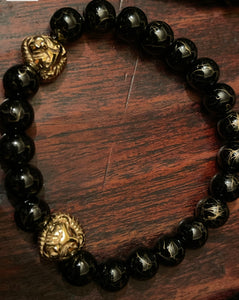 Lioness Black Neck & Wrist Ornament Set