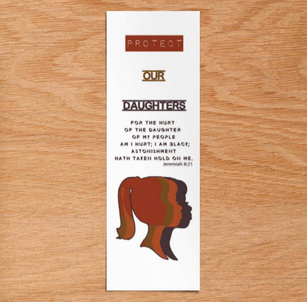 PRE-ORDERS (Protect our daughters) Bookmark